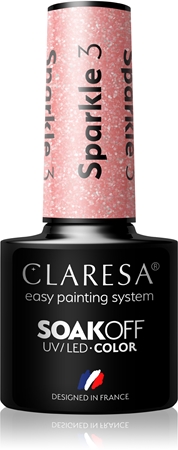 

Гибридный лак для ногтей Claresa SoakOff UV/LED Color Sparkle, 3 5 g