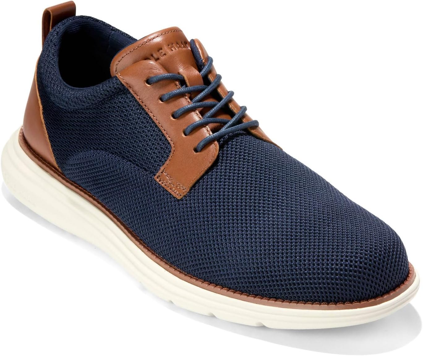 Мужские оксфорды Cole Haan Grand Ultra Knit, слоновая кость/синий/коричневый — фото 3