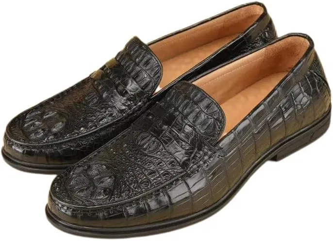Оксфорды из кожи аллигатора, Black