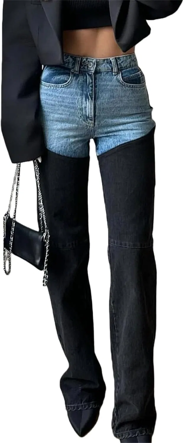 Джинсы прямого кроя, Casual, Dark Blue