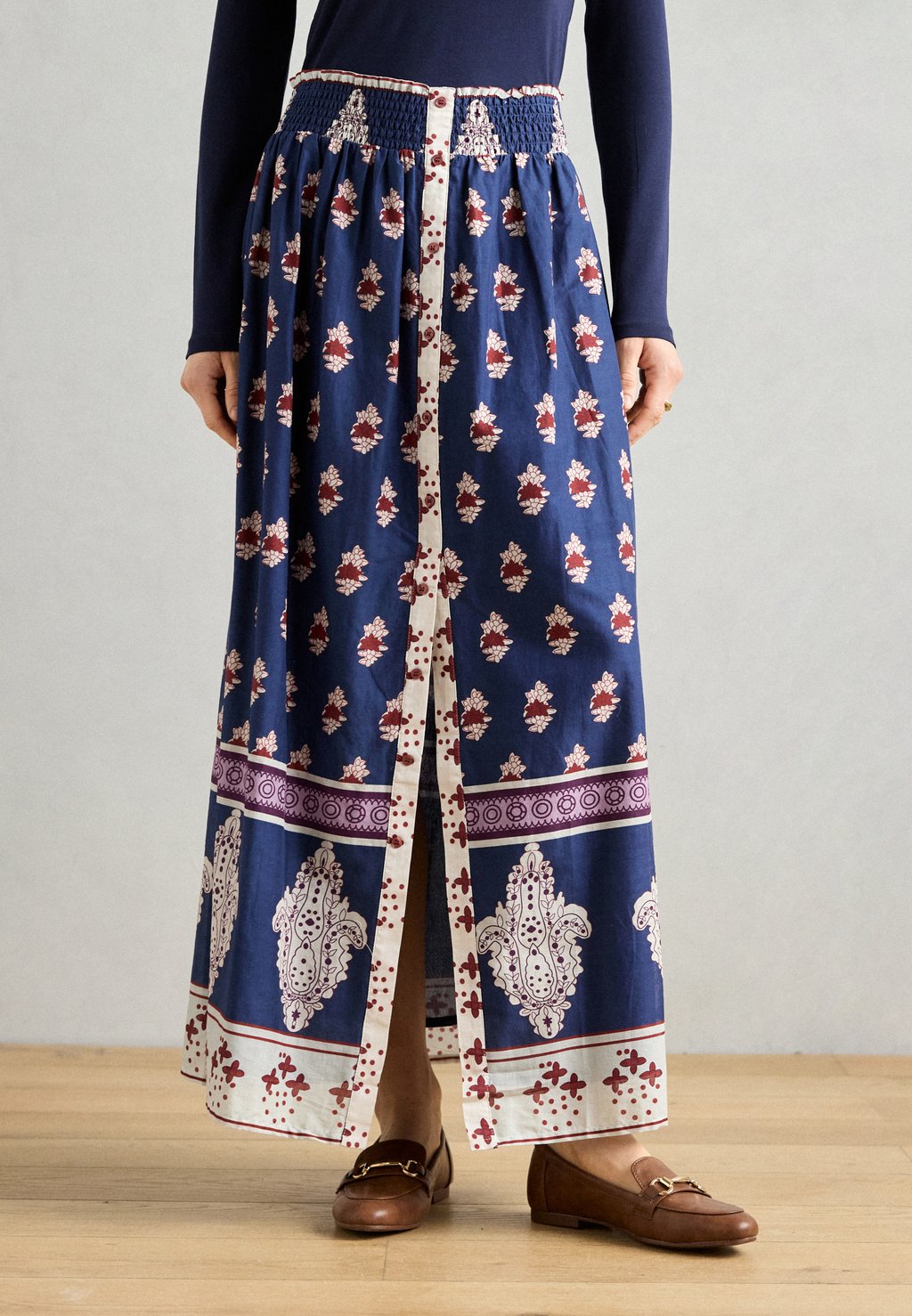 

Юбка макси SKIRT Lollys Laundry, темно-синий