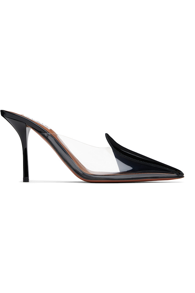 Телячья кожа 90 mules Alaïa, цвет noir