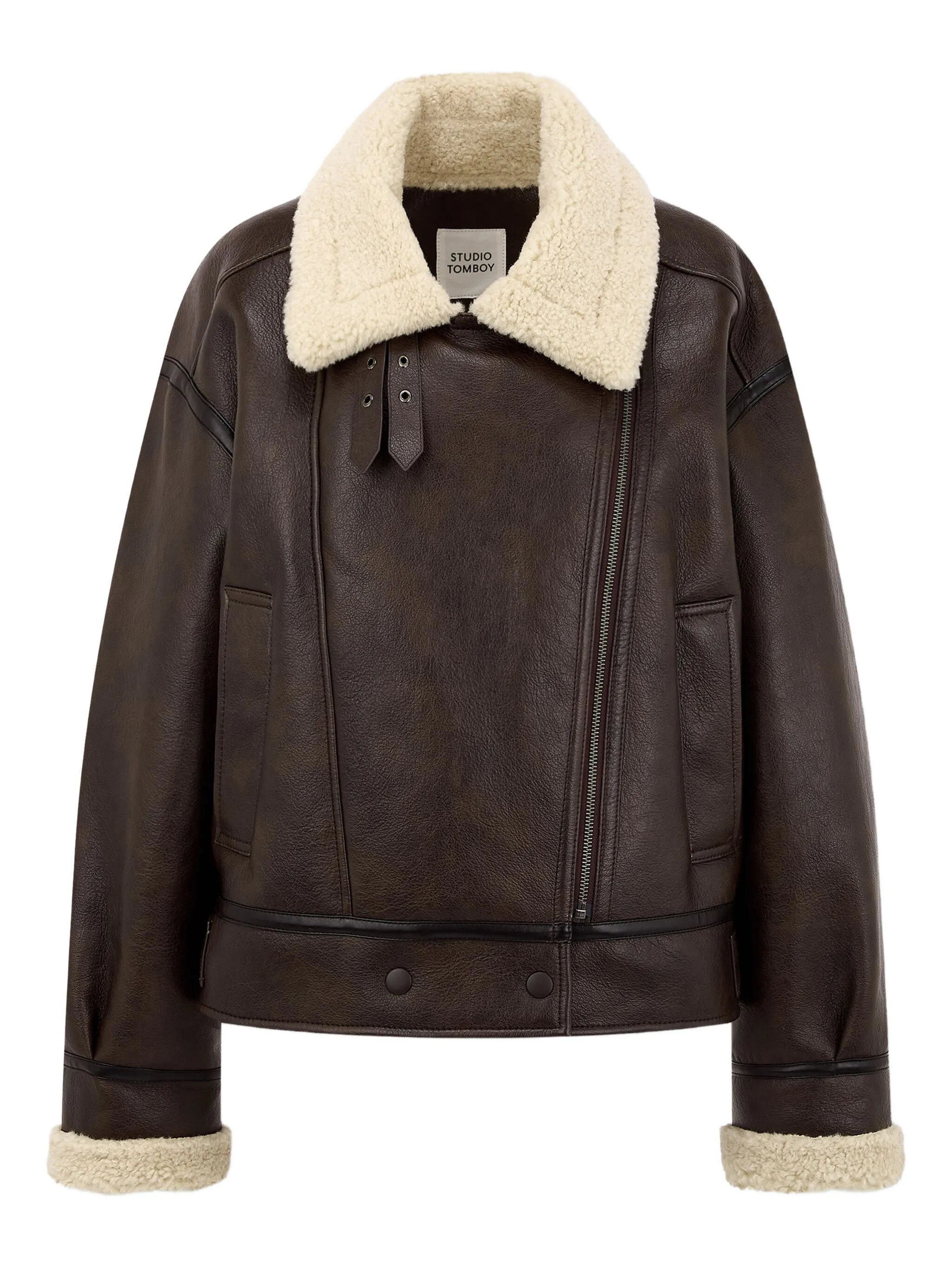 

Куртка с пряжкой Studio Tomboy, коричневый
