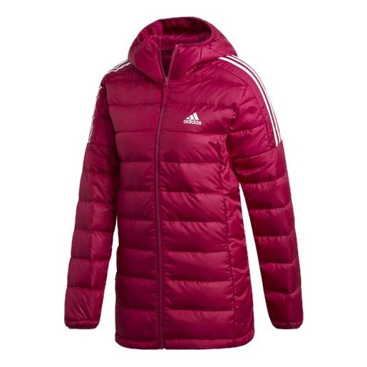 

Куртка (WMNS) adidas Essentials Light Down Hooded Parka 'Power Berry', цвет power berry