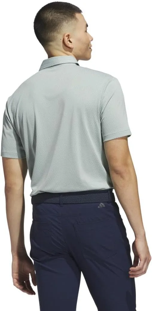 Футболка-поло Adidas Ultimate365 Tour Texture, серебристо-зеленый — фото 2