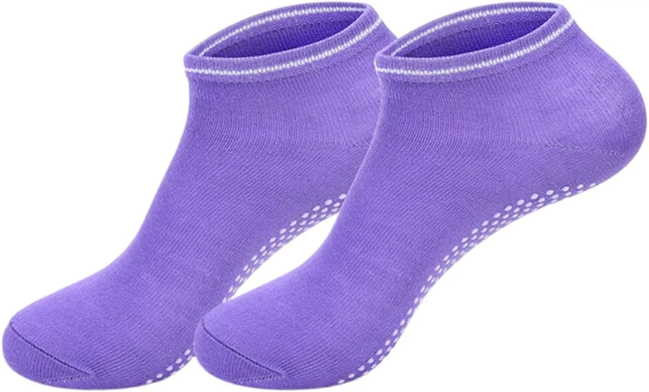 Женские носки для йоги с нескользящим покрытием, Purple