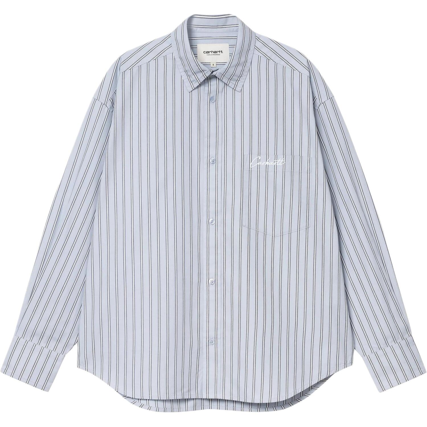 

Женская рубашка «Гримсби» FW25 W' с длинными рукавами Carhartt Wip, синий