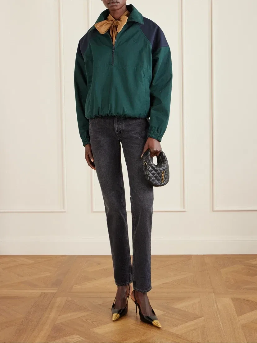 Туфли-слингбэки Jeanne из кожи с украшениями SAINT LAURENT, черный — фото 4
