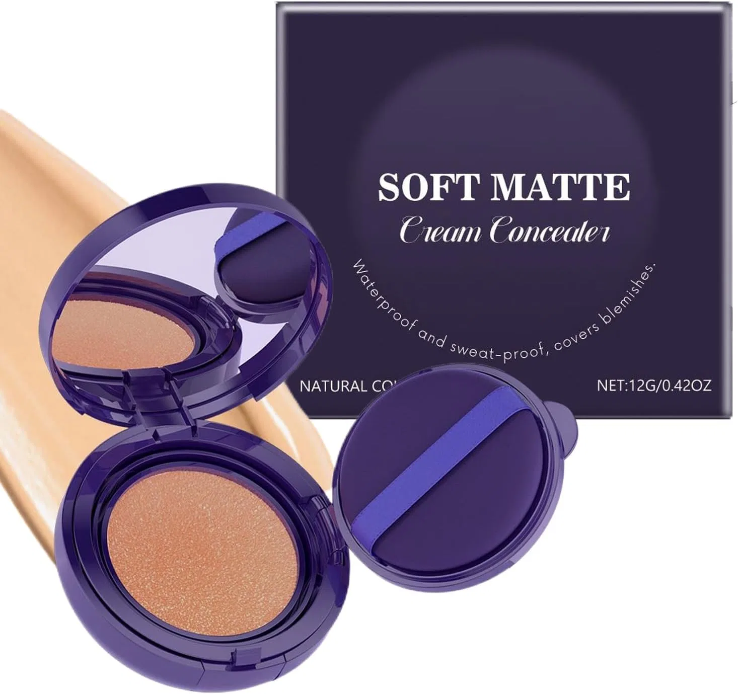 Корректор для лица матовый финиш, No Brand, 12 г, натуральный цвет