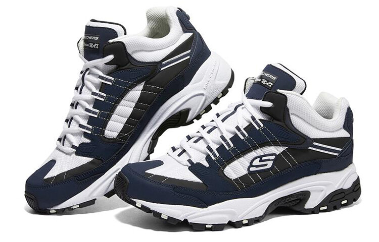 Кроссовки мужские Chunky Mid-top белые/королевские синие Skechers — фото 3