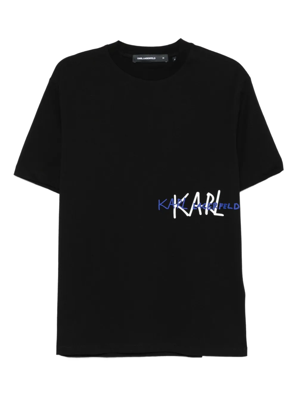 

Футболка с вышитым логотипом KARL LAGERFELD, черный