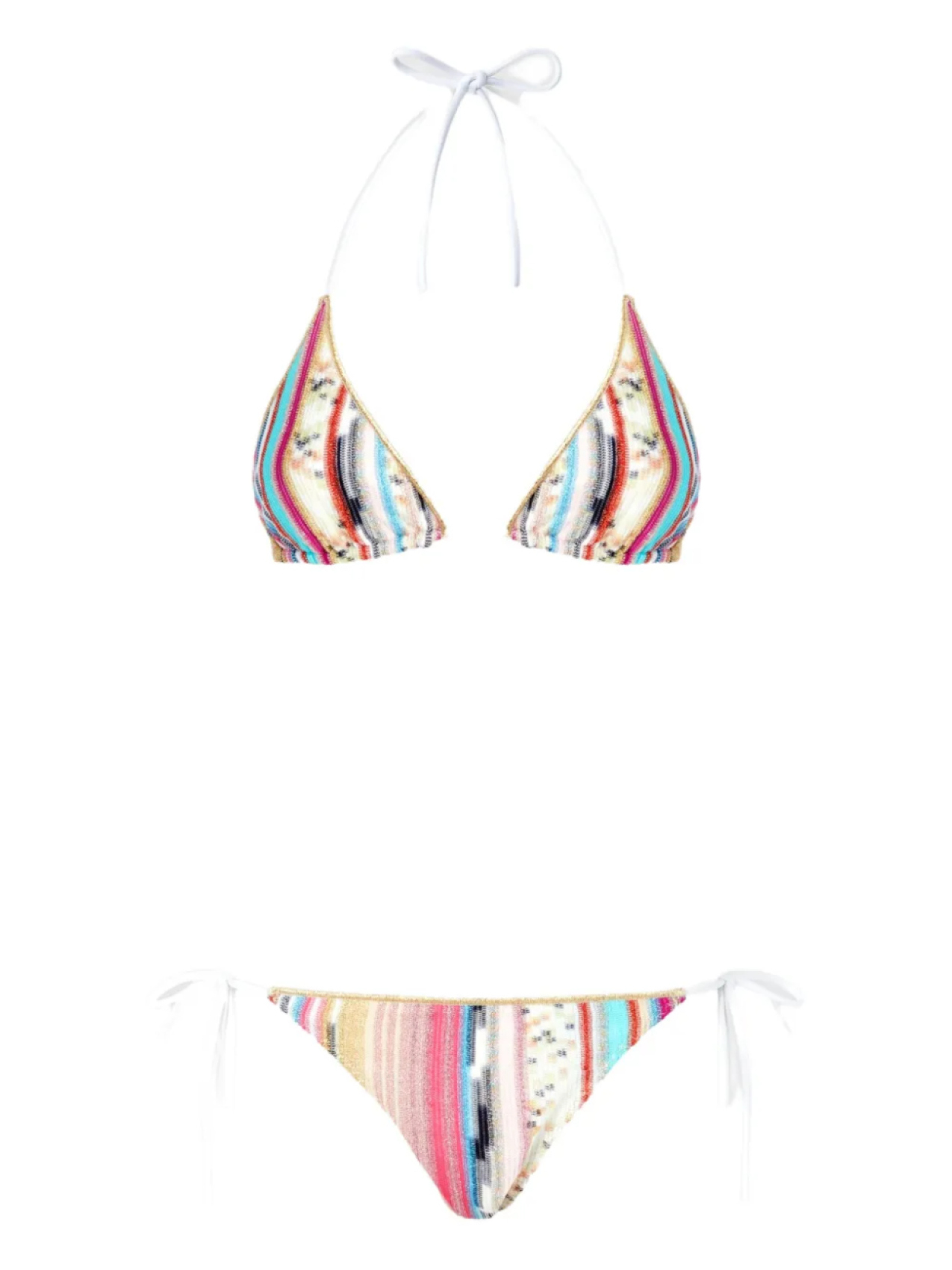 

Полосатый бикини Missoni, белый