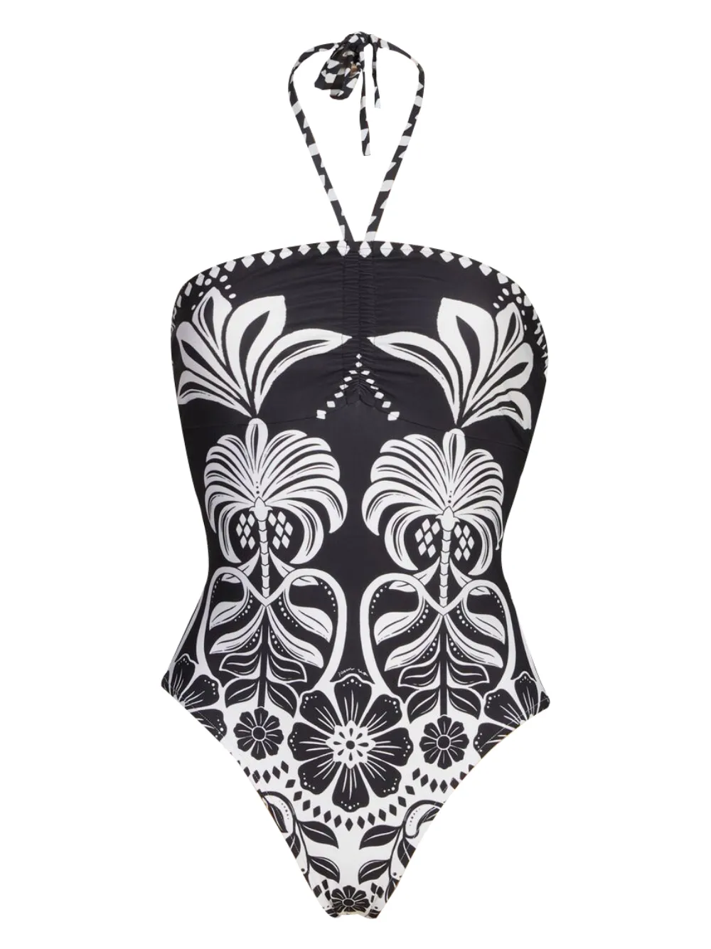 

Купальник с цветочным принтом Farm Rio, черный