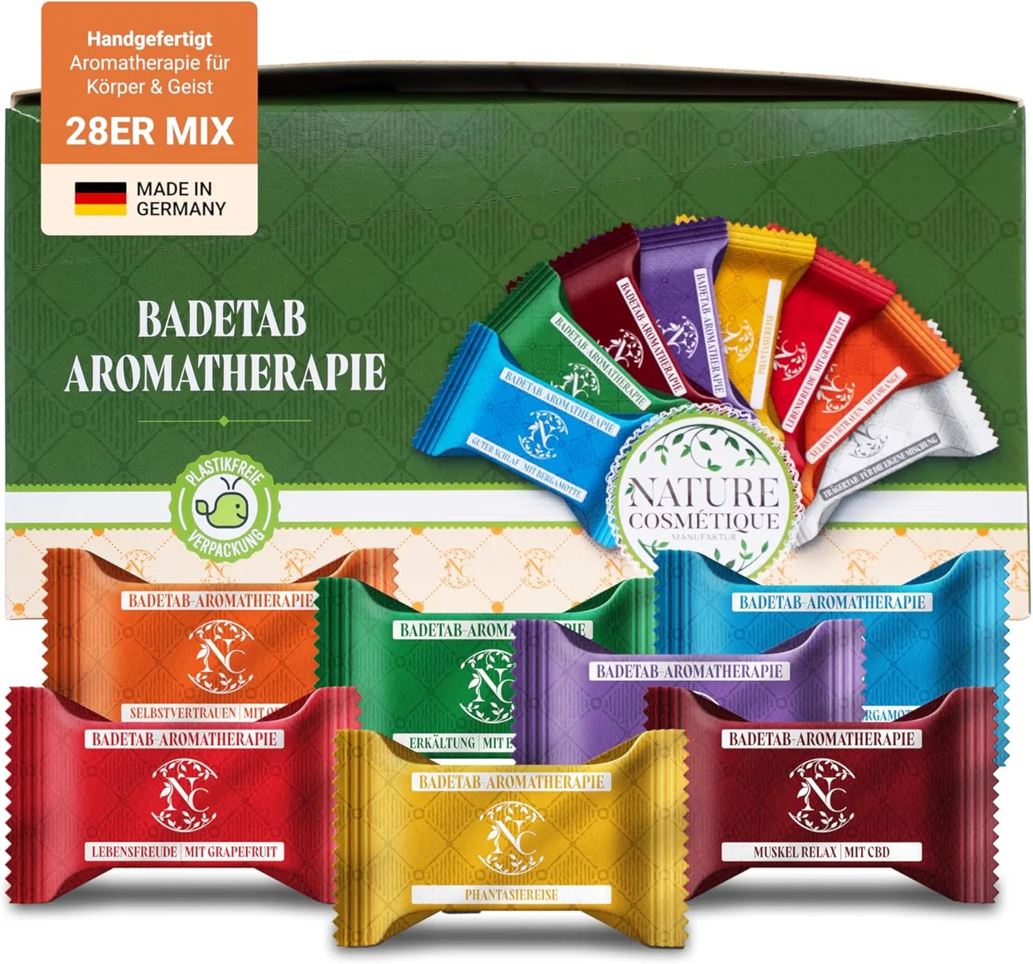 Набор ароматерапевтических таблеток для ванны Nature Cosmétique, 28 шт. Nature Cosmétique Manufaktur
