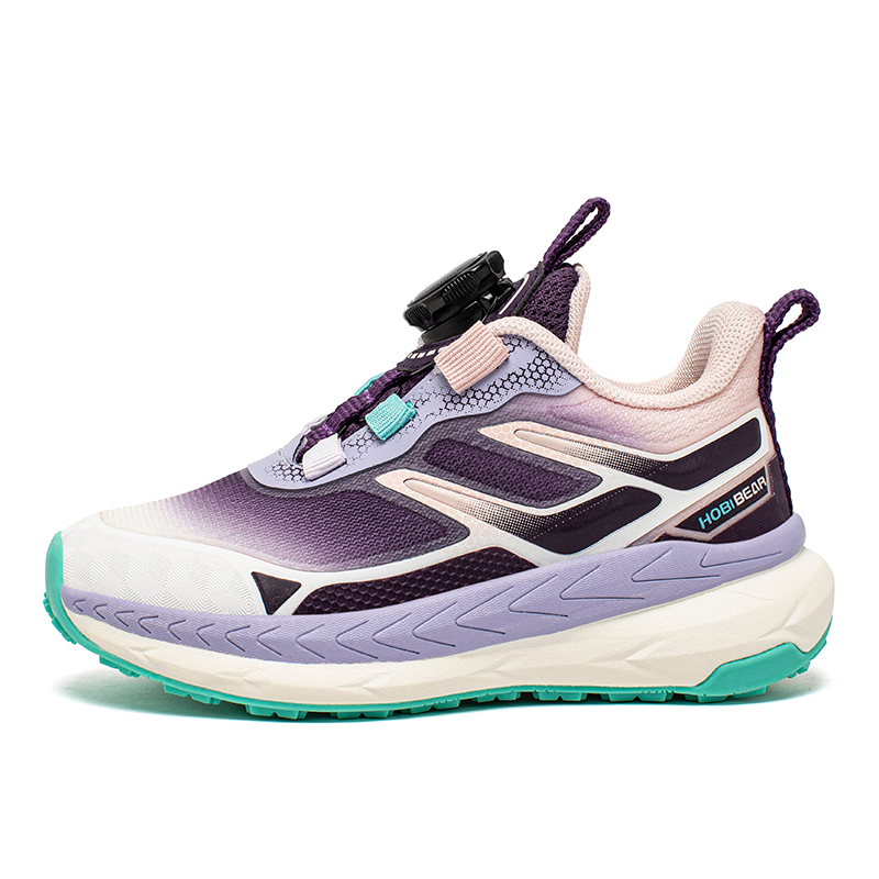 

Износостойкие поддерживающие низкие повседневные детские кроссовки Rebound Support HOBIBEAR, розовый/фиолетовый