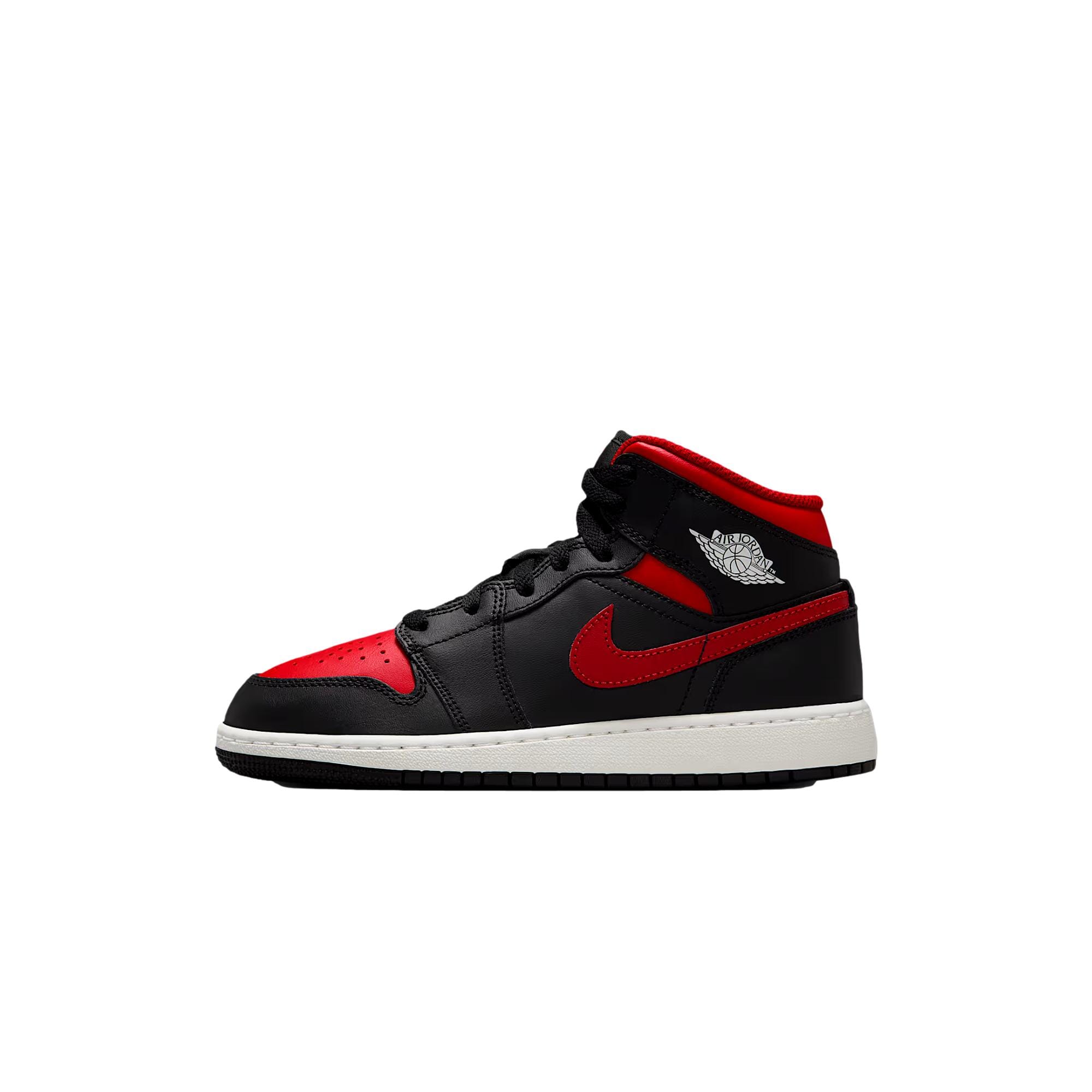 

Кроссовки Nike Air Jordan 1 Mid Black / Varsity Red - Summit White DQ8423-067 для начальной школы