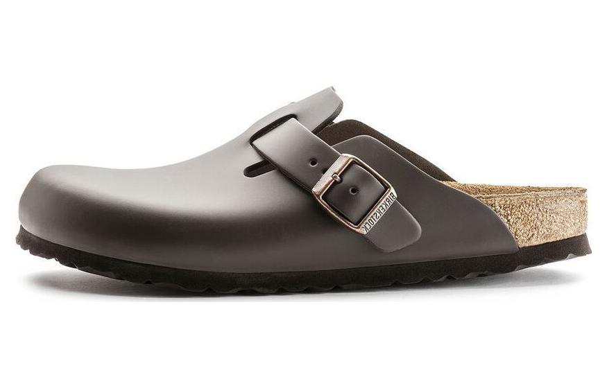 Birkenstock Сандалии Boston Leather 'Dark Brown'