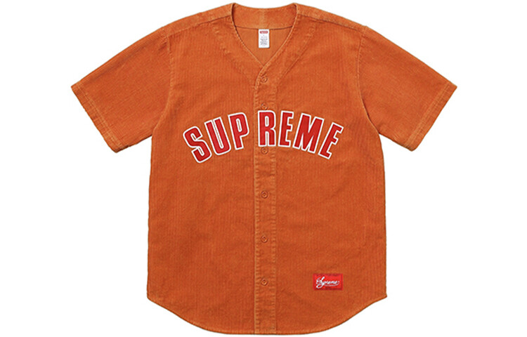 

SS18 Бейсбольная майка унисекс Supreme, Оранжевый, SS18 Бейсбольная майка унисекс Supreme