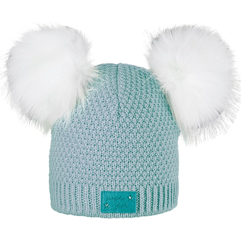 

Шапочка-Помпон для юниоров, двойной пудель Areco, синий