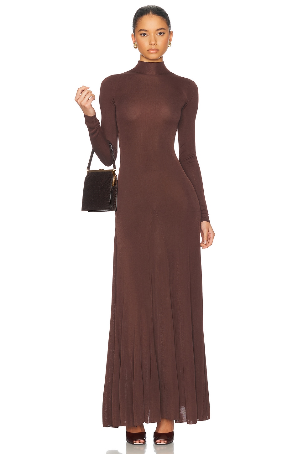 

Платье Zia Maxi из трикотажа Helsa, Brown