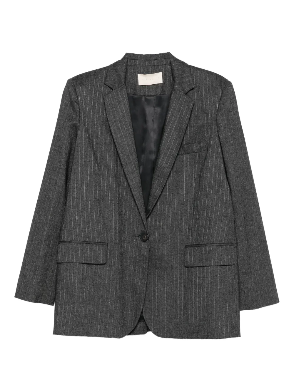 

Однобортный пиджак в тонкую полоску Vanessa Bruno, серый
