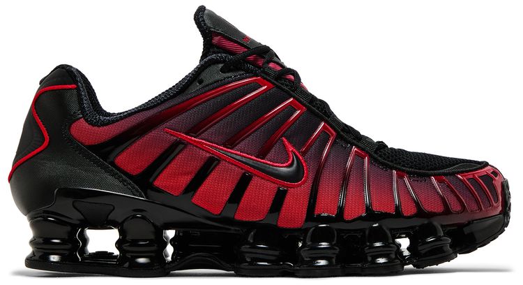 

Кроссовки Nike Shox TL 'Black University Red Gradient', черный
