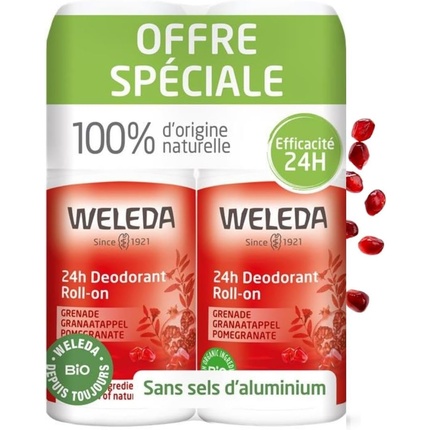 

Шариковый дезодорант с гранатом 24 часа 50 мл - Упаковка из 2 шт Weleda