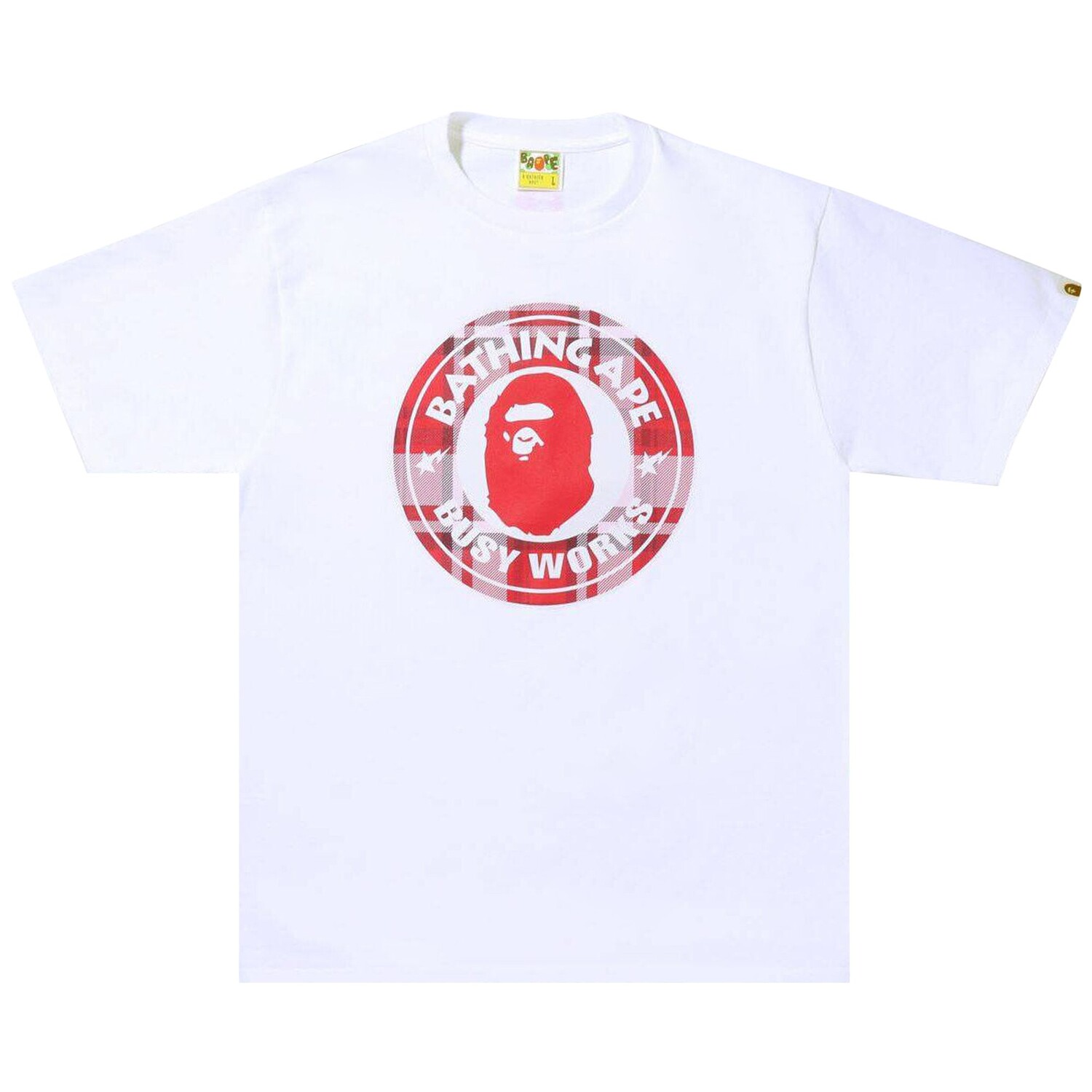 

Футболка BAPE Gift Busy Works в клетку Белая, Белый, Футболка BAPE Gift Busy Works в клетку Белая