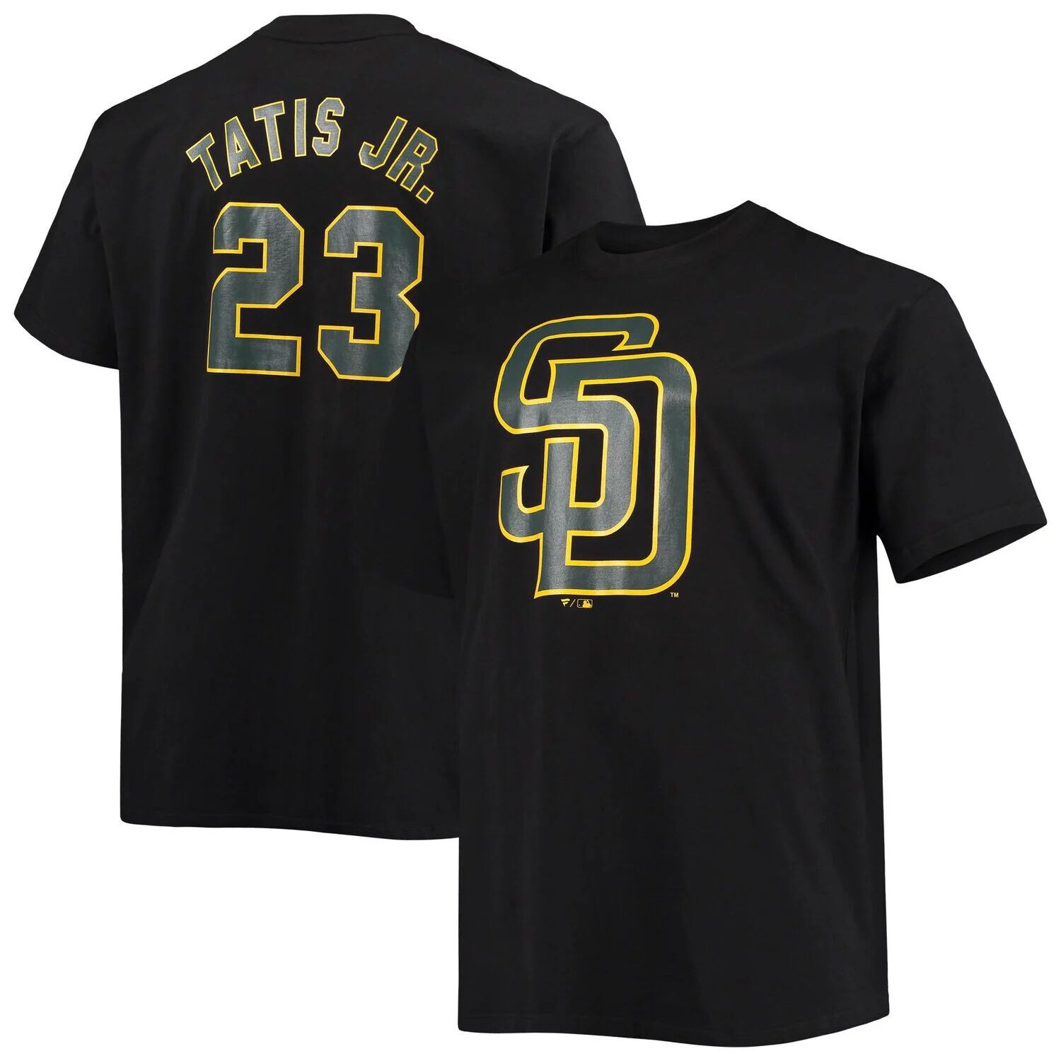 

Мужская черная футболка с надписью Fernando Tatis Jr. San Diego Padres Big & Tall с надписью «Имя и номер» Fanatics, Черный, Мужская черная футболка с надписью Fernando Tatis Jr. San Diego Padres Big & Tall с надписью «Имя и номер» Fanatics