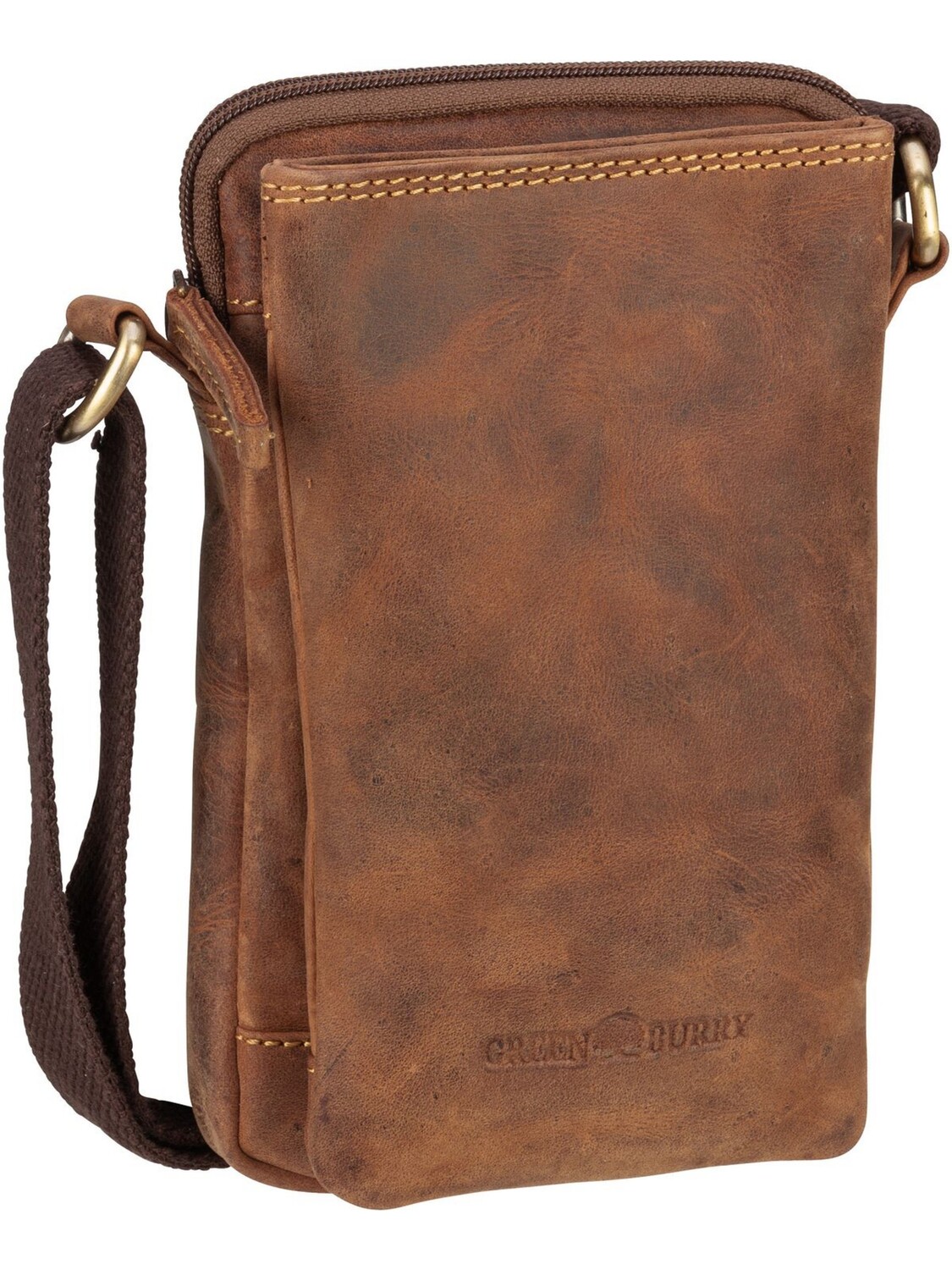 

Сумка через плечо Greenburry Vintage 1553 Mobile Shoulderbag, цвет Sattelbraun
