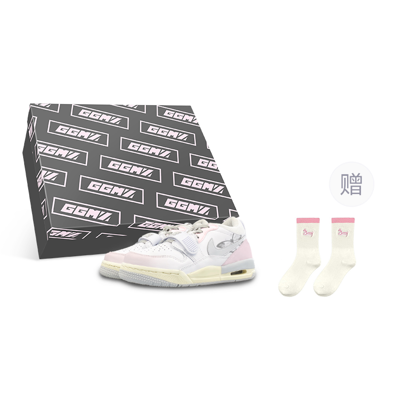 

Jordan Баскетбольные кроссовки Legacy 312 Low Top Vintage, мужские, серебристо-розовые