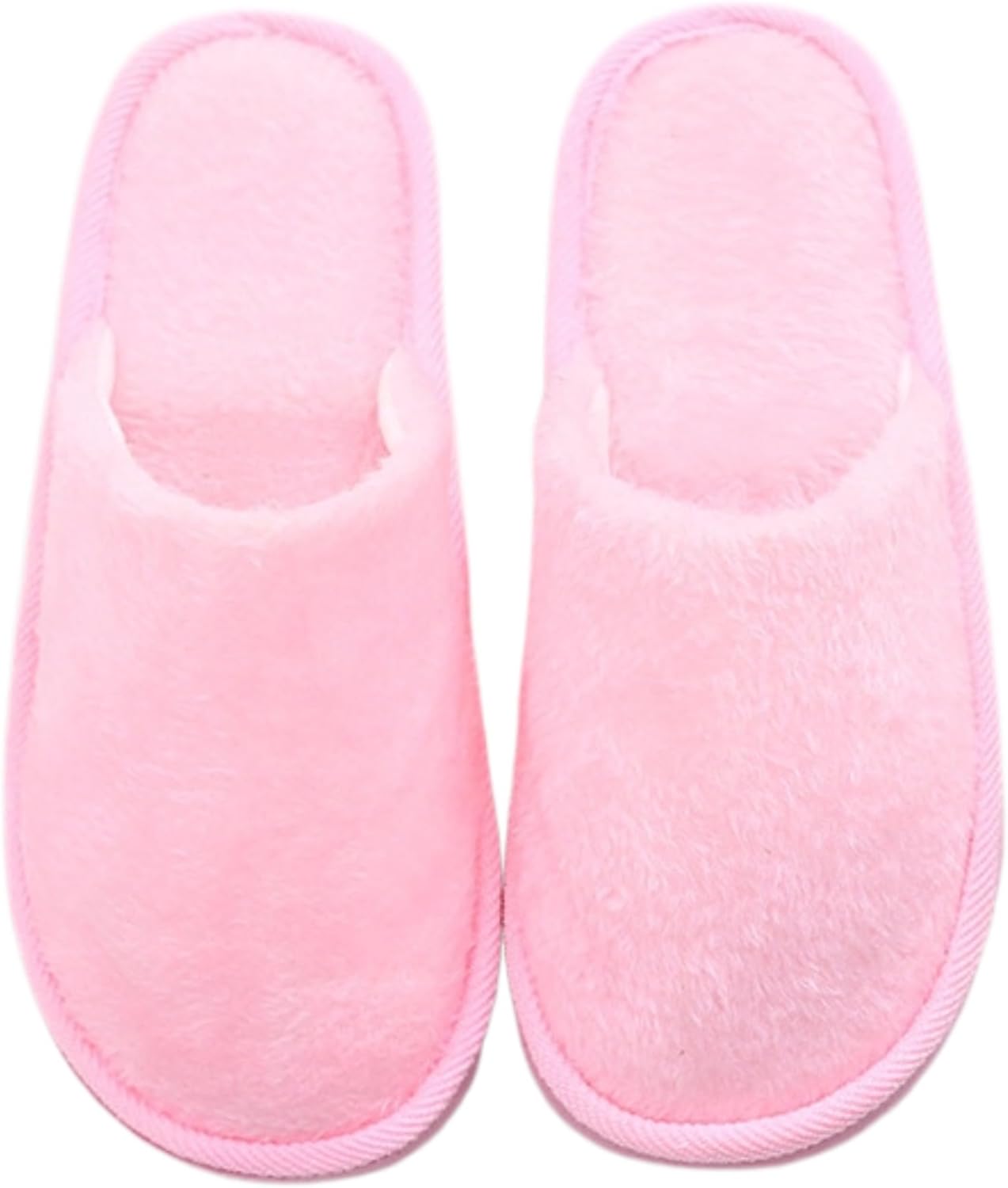 

Домашние тапочки iwhgrmp для женщин и мужчин, легкие хлопковые домашние тапочки, уютные мягкие тапочки для спальни, пара, портативные тапочки для путешествий, нескользящие, теплые, розовый