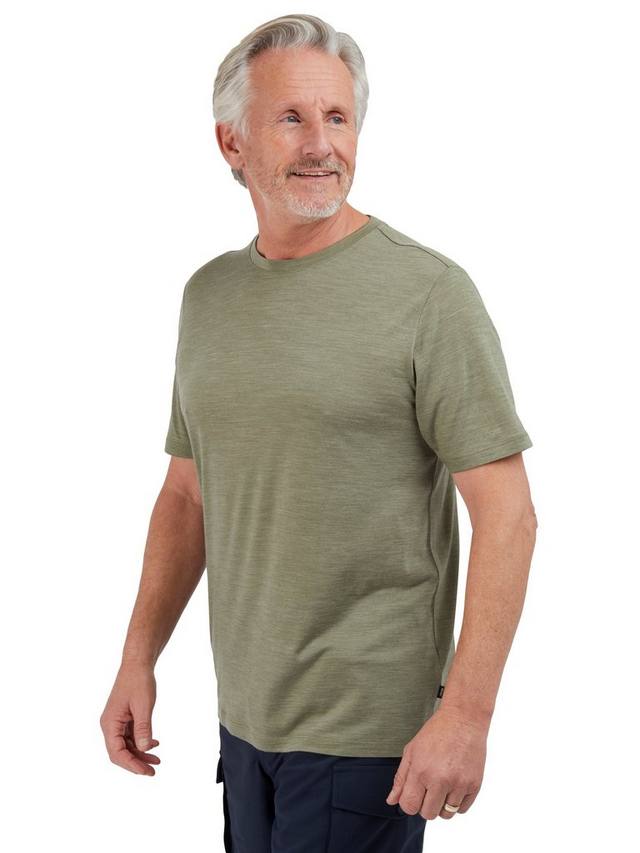 

Крутая футболка из мериноса Rohan, цвет Olive Green Marl
