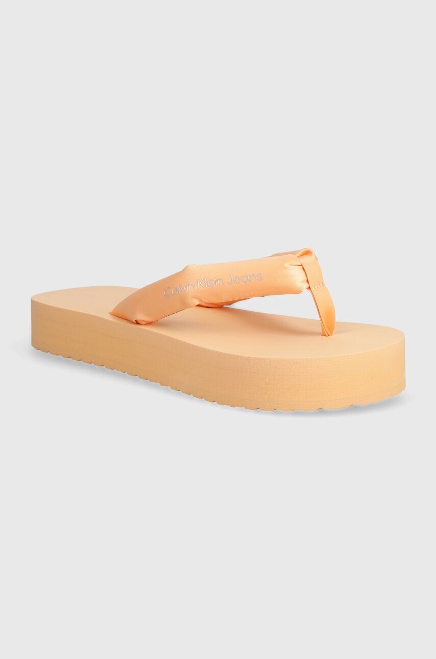 Шлепанцы BEACH SANDAL FLATFORM PADDED NY Calvin Klein Jeans, оранжевый