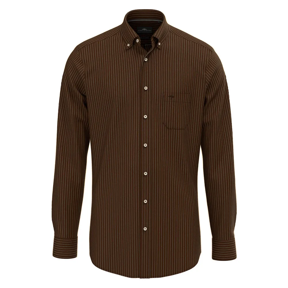 

Рубашка с длинным рукавом Fynch Hatton 15118010, коричневый