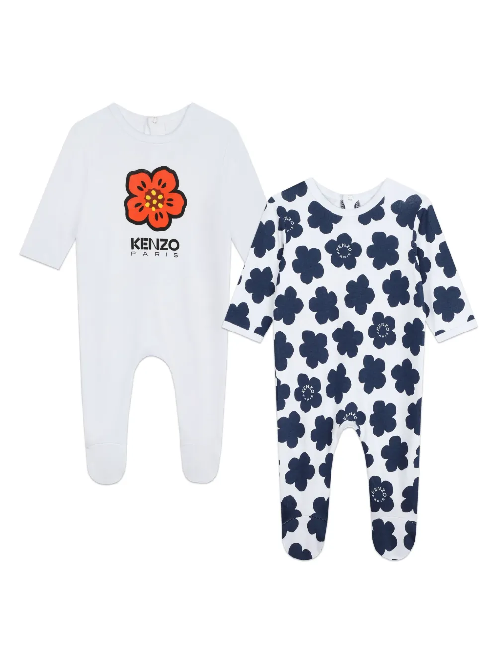 

Комплект Boke Flower из двух пижам Kenzo Kids, нейтральный