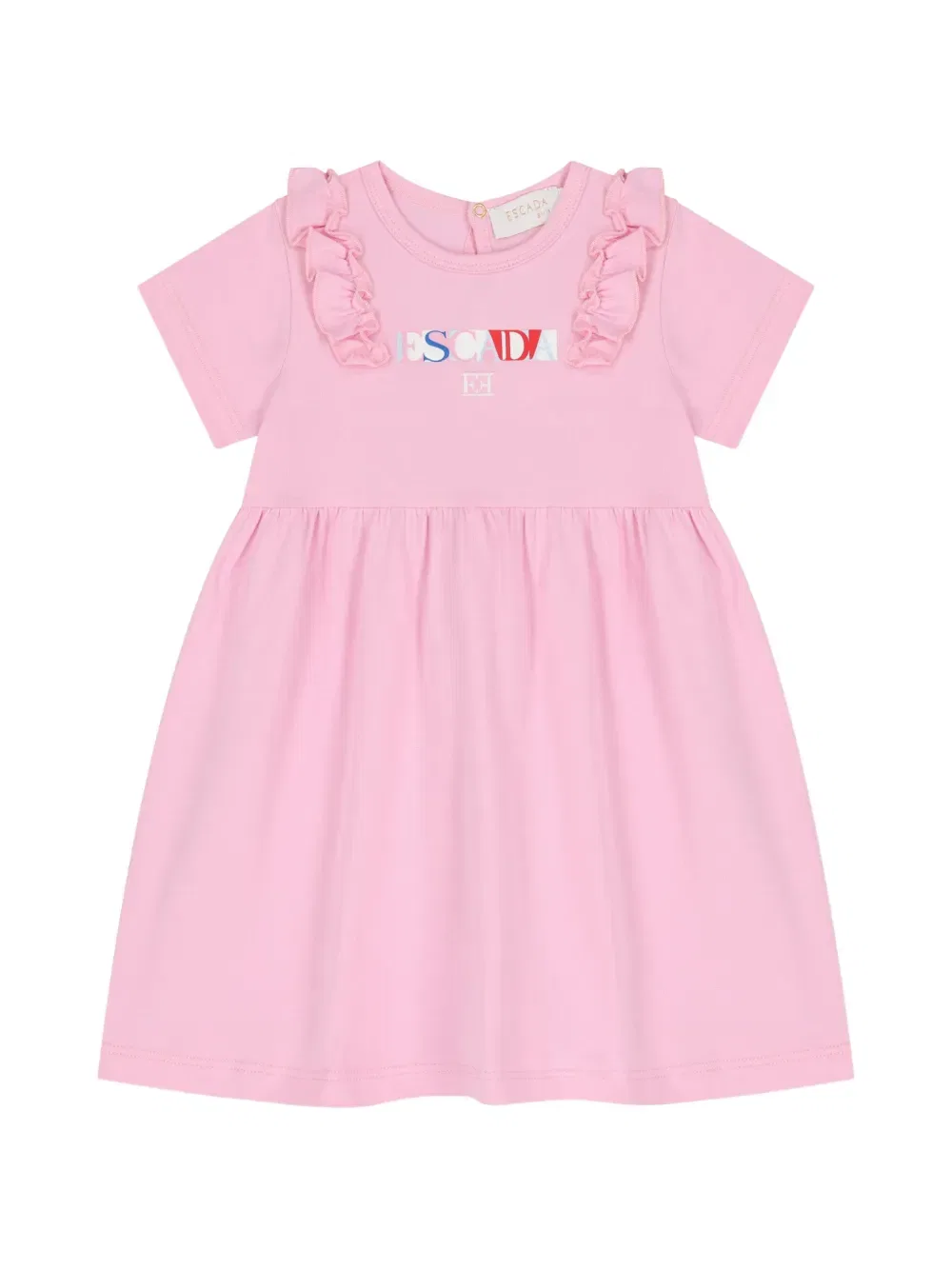 Платье с оборками Escada Kids, розовый