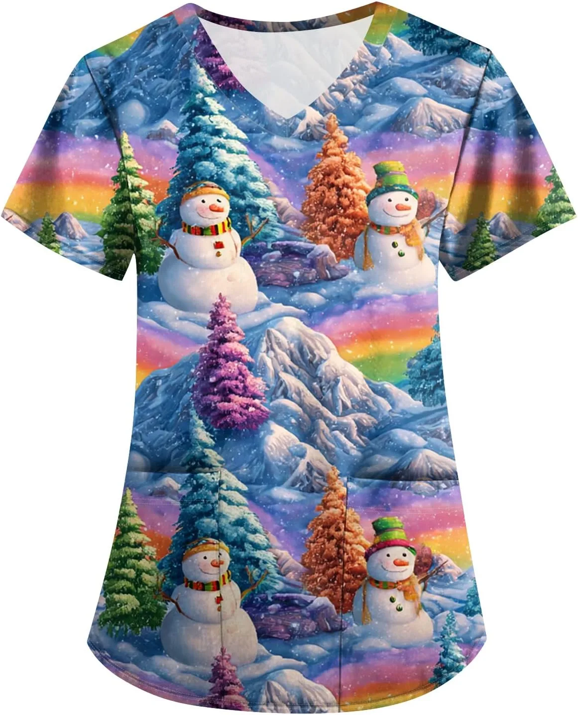 

Верхняя часть медицинского халата для женщин Easy Care с V-образным вырезом и коротким рукавом, дышащая FlekmanArt