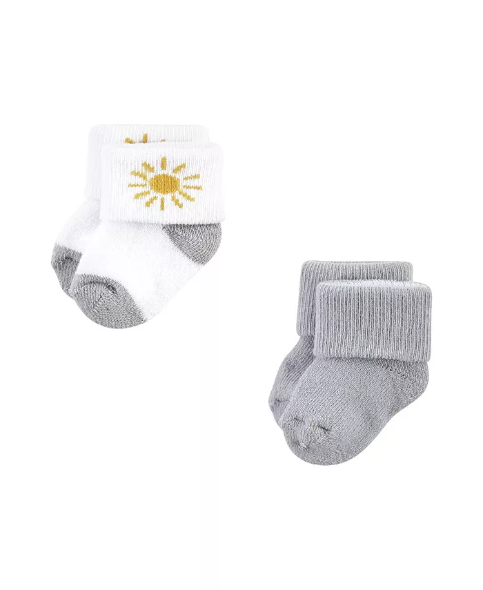 Детские носки унисекс Hudson Grow With Me, 12 пар, цвет Sunshine, 0-24 месяца Hudson Baby, желтый — фото 2