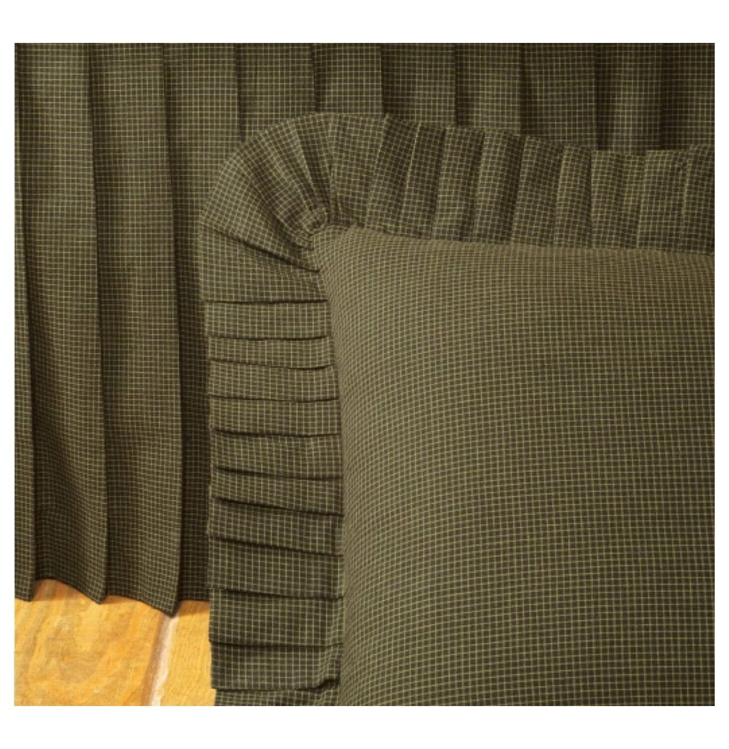 

KITYDALK Pillow Sham - Декоративная наволочка в лесную клетку с клетчатым узором - Евро