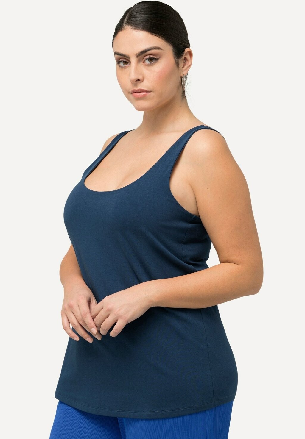 

Топ LAYERED TANK Ulla Popken, сине-серый