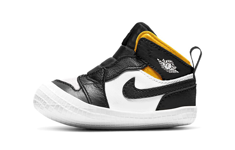 

Сандалии Jordan 1 Crib Bootie Black White Varsity Maize I