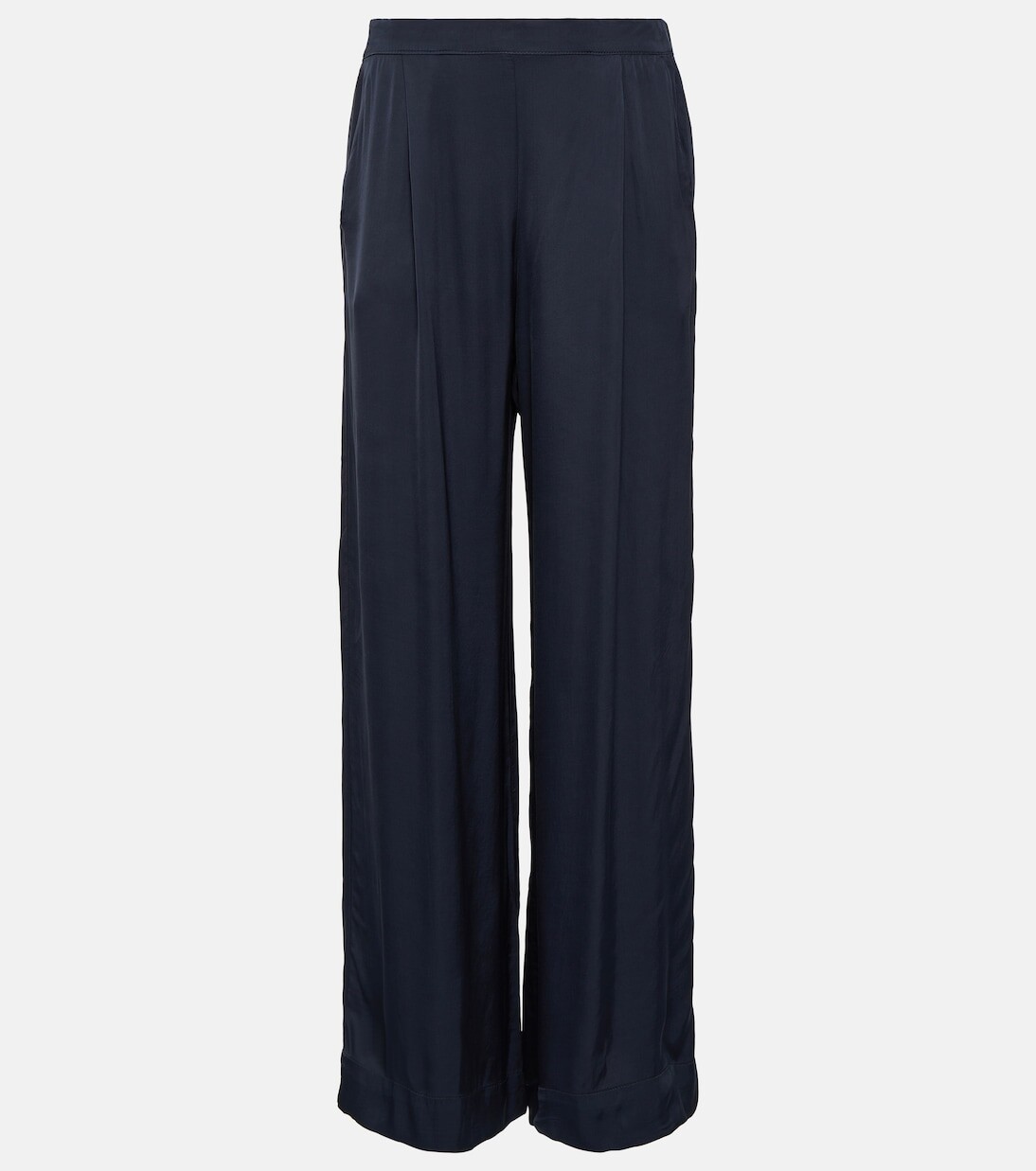 

Атласные брюки широкого кроя livi Velvet, серый