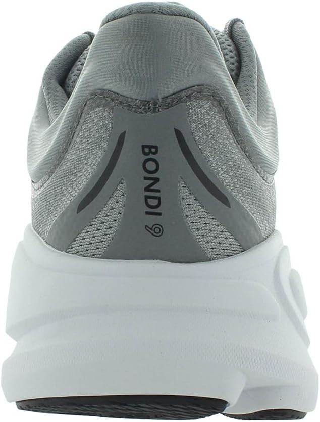 Мужские беговые кроссовки HOKA Bondi 9, серый — фото 3