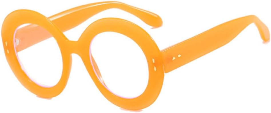 

Винтажные элегантные женские солнцезащитные очки с круглыми заклепками, модный дизайн, леопардовый принт, оранжевый цвет, прозрачная оправа, защита от ультрафиолета UV400 MTZJH, Orange