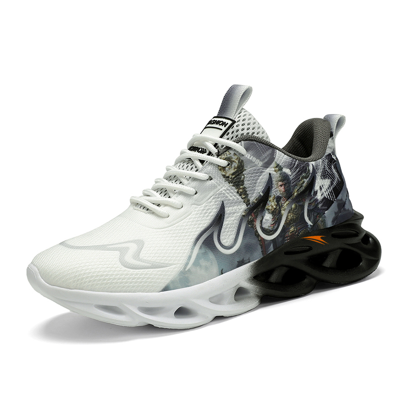 

Kinglake Антискользящие и износостойкие низкие кроссовки для бега с эффектом увеличения роста унисекс розовые синие - черные белые, цвет Black White