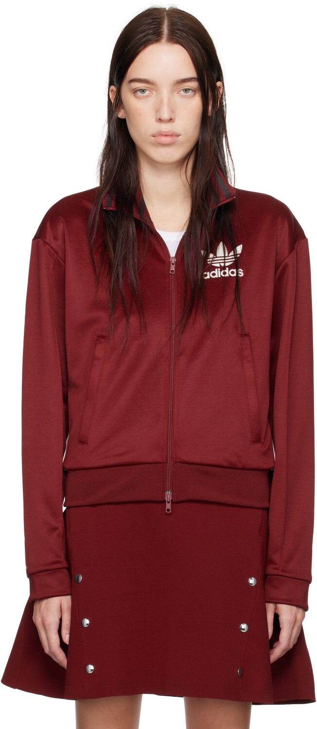 

Бордовая спортивная куртка Adidas Originals Edition Jersey Wales Bonner