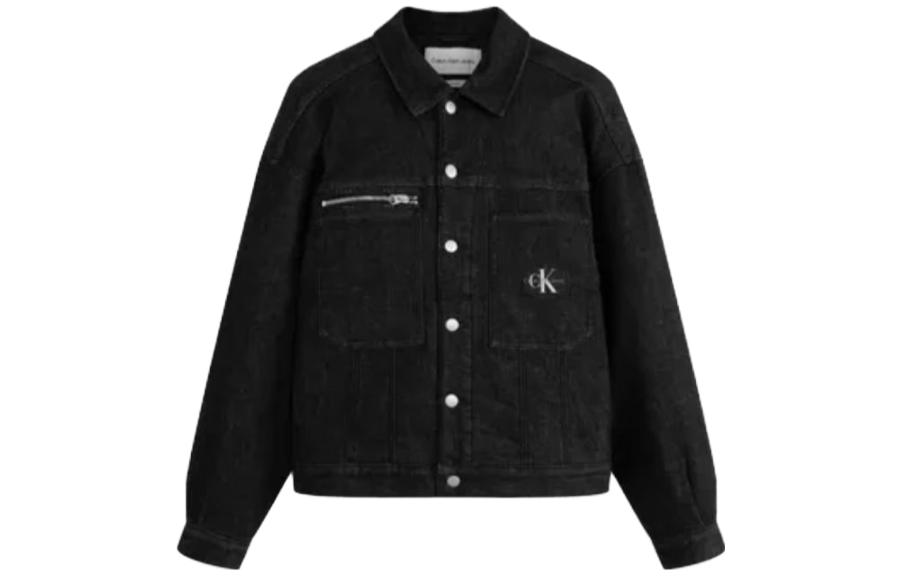 

Calvin Klein CK/ FW23 Джинсовая куртка унисекс, черный деним