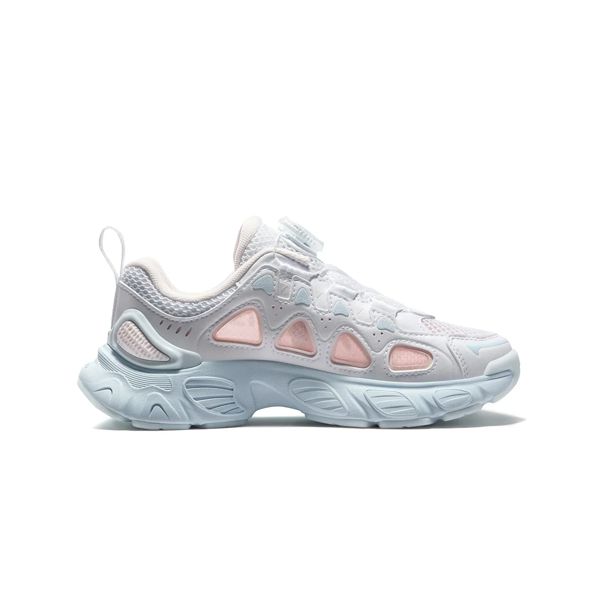 Кроссовки детские из искусственной кожи и текстиля Low top FILA KIDS, FILA White/Subtle Pink — фото 3