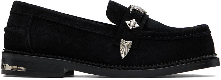 

Черные замшевые мокасины Toga Virilis, Black suede